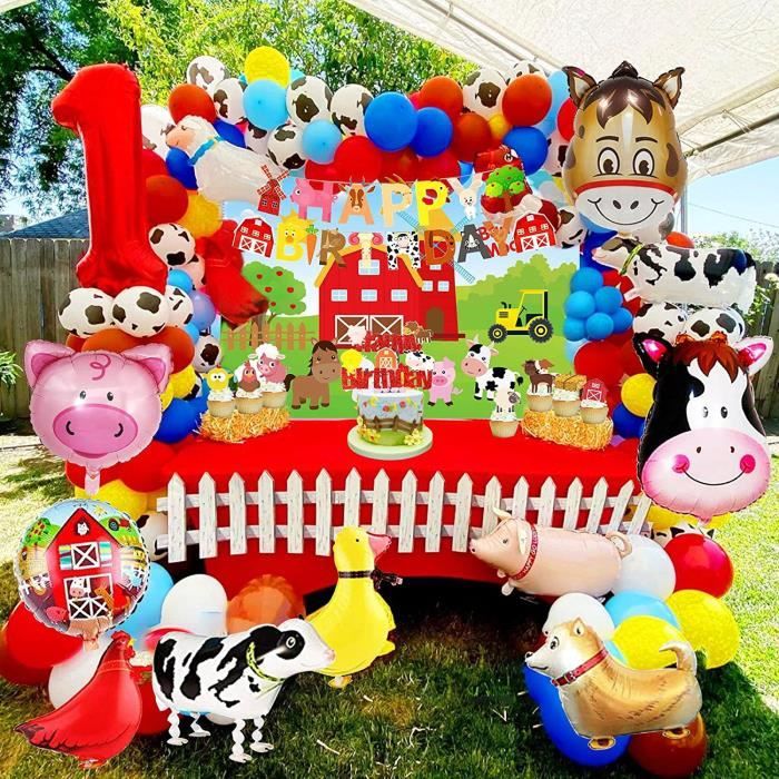 Décorations De Table Ferme En Nid D'Abeille - 9 Pièces - Animaux De Ferme Pour Anniversaire Thème Campagne
