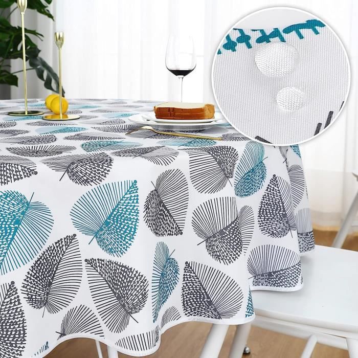Nappe De Table Rectangulaire Nappe Cuisine Anti-Taches Modèle Vintage