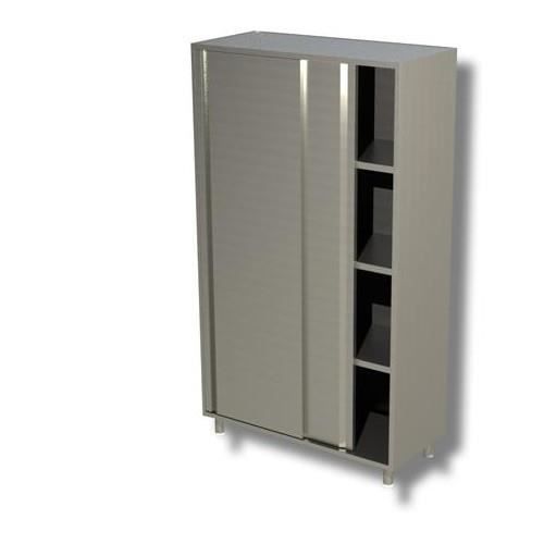 Armoire Pizzeria 120x60x150 430 En Acier Inoxydable Porte