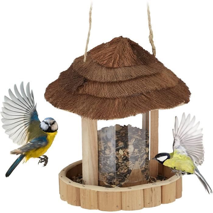 Mangeoires à oiseaux, mangeoire à oiseaux sauvages suspendue pour jardin à  l'extérieur