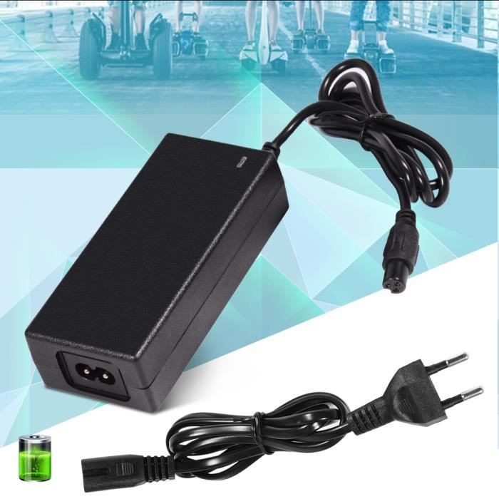 Chargeur Kukirin G2 Chargeur Universel Pour Trotinette Électrique 42V 2A - Avec 6 Connecteurs DC 5,5x2,1mm Chargeur Universel Scooter 42V 2A