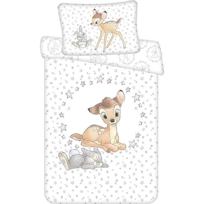 Parure De Lit Bebe Bambi Stars Disney Housse De Couette 100x135 Cm Taie D Oreiller 40x60 Cm 100 Coton Cdiscount Maison Parure De Lit Bebe Bambi Stars Disney Housse De Couette 100x135 Cm Taie D Oreiller 40x60 Cm 100 Coton Cdiscount Maison