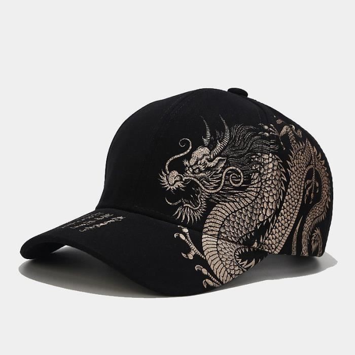 Casquette de Baseball - MITSUBISHI Logo - Coton Unisexe NOIR Baseball