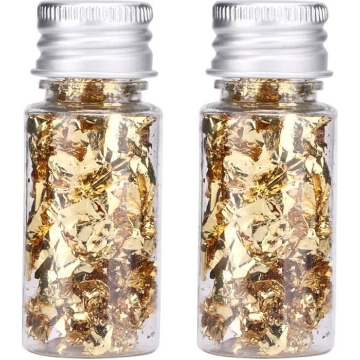 Feuille d'or alimentaire, matériaux de haute qualité, décoration alimentaire non toxique, flocons de feuille d'or, barres pour