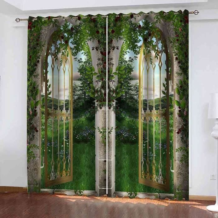 Le Jardin Art Nouveau faded Fabric | Spoonflower