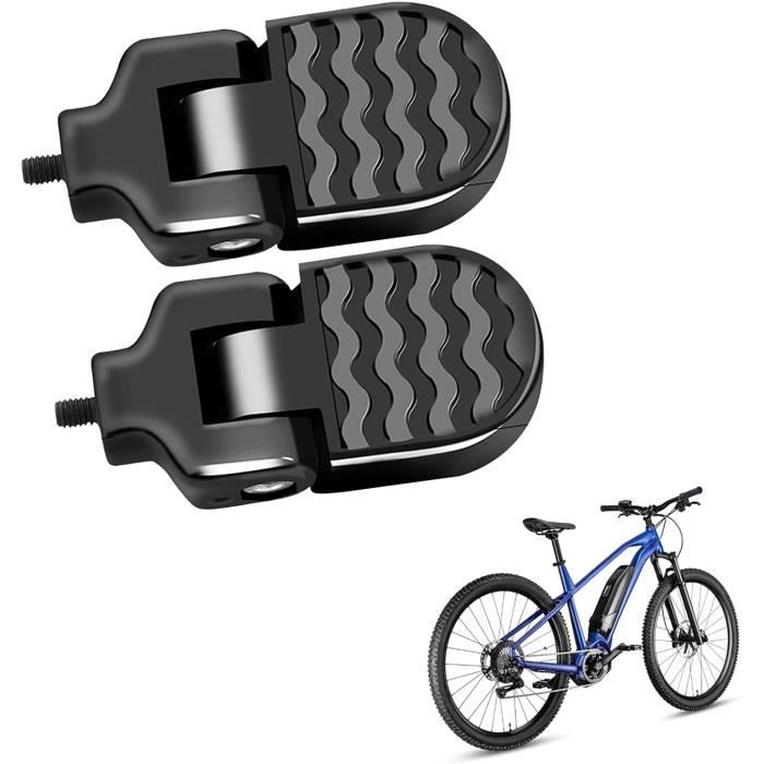 1 paire de pedales arriere de velo repose pieds de velo vtt pliants universels pedales de pied repose pieds de velo en alliage d Cdiscount Sport