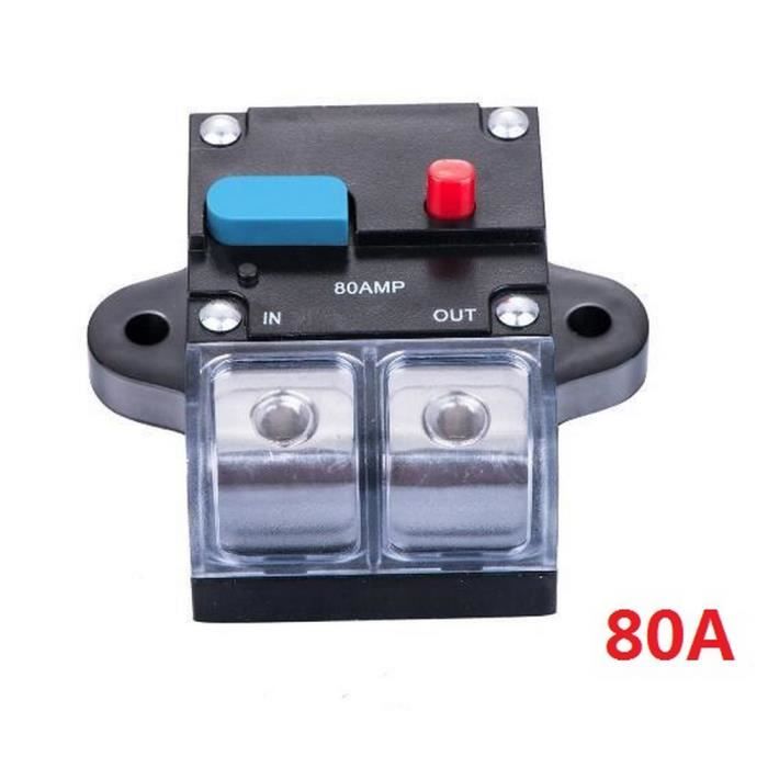 Porte-Fusible 50A 50Amp -100Amp Disjoncteur Réinitialiser Porte-Fusible Voiture Bateau Porte