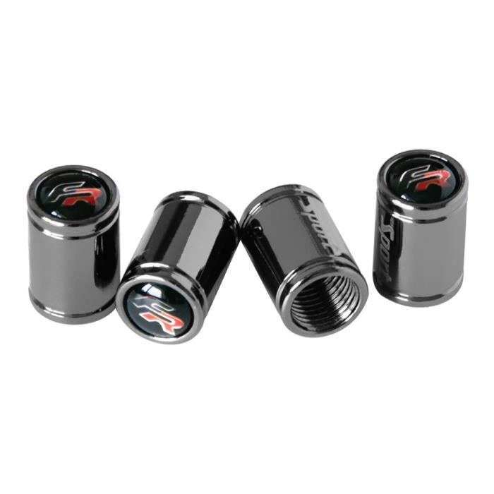 Bouchon de Valve - FR - Métal - Universel - Pour Seat Ibiza Altea Alhambra Leon Cup