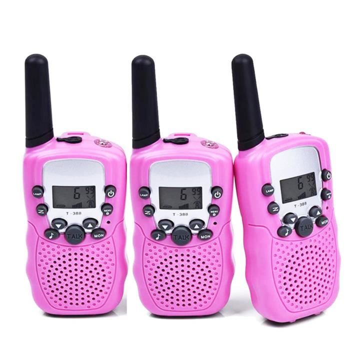 Talkie-walkie 22 canaux avec Lampe de Poche intégrée et Deux Cordes Swonuk Talkie walkie pour Enfants Cadeau de Jouet Parfait pour Les Enfants 