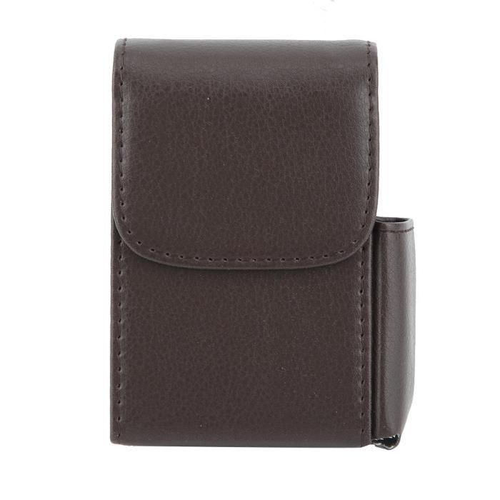 Étui à cigares de voyage - Accessoires de cave à cigares - Boîte à cigares avec cutter - Cadeau SEEJI pour homme (marron Étui à cigares de voyage - Accessoires de cave à cigares - Boîte à cigares avec cutter - Cadeau SEEJI pour homme (marron