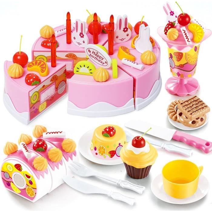 Jouet Gâteau d'anniversaire pour Enfants - Jeux de Rôle Cuisine et