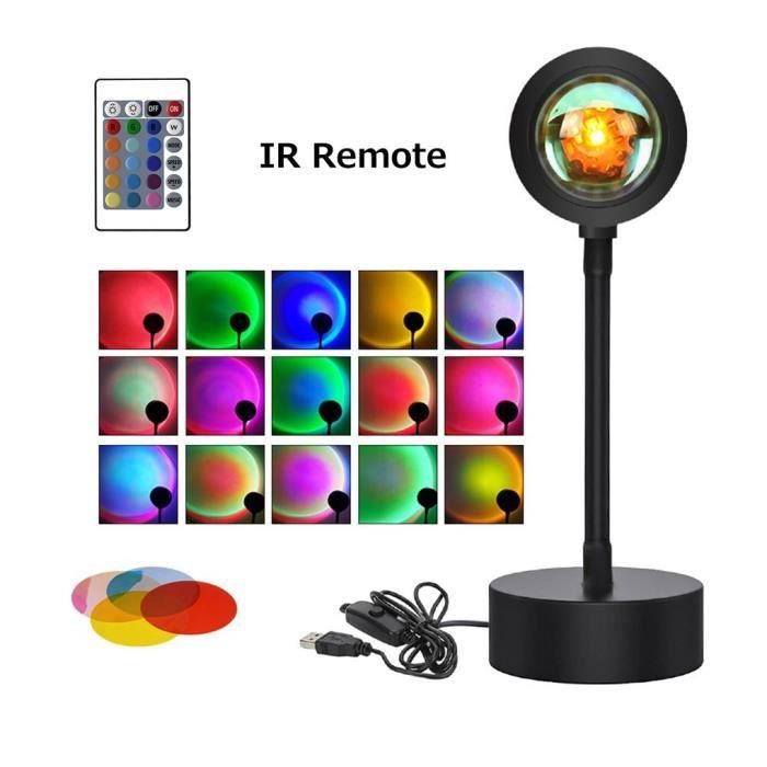 Lampe de Salon Contemporaine Lampe Coucher de Soleil Astronaute Projecteur Led Rechargeable Sunset Lamp Led lamp parfait Lampe Moderne 