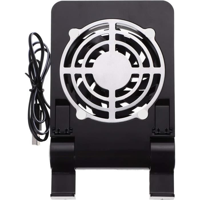 Ventilateur Refroidisseur Pliable Pour PC Portable - Double Ventilateur USB, Bras Réglables, Compatible 7" à 15"