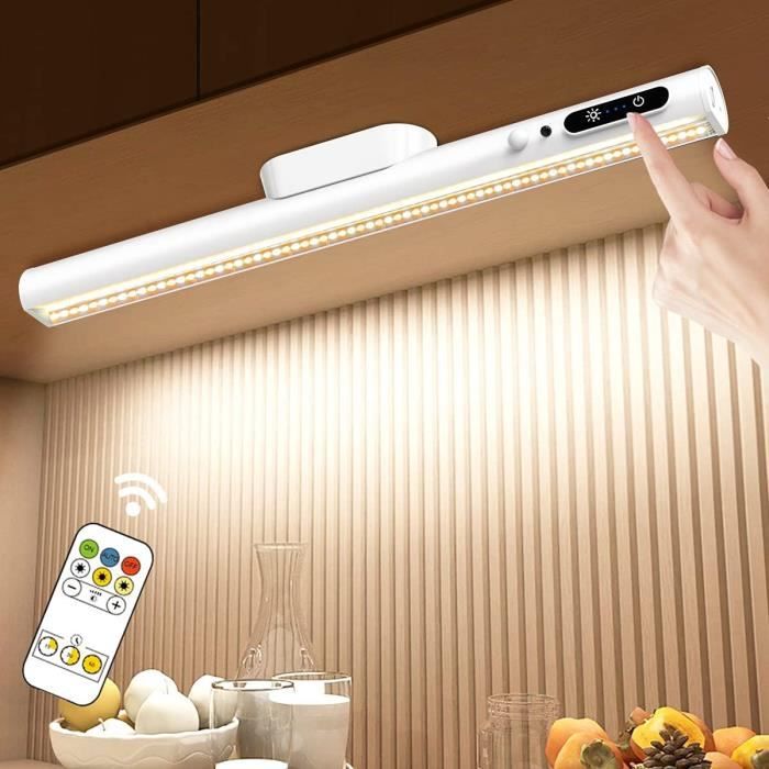 Lampe de Placard 160 LED Sans Fil Reglette Led Cuisine Eclairage LED  Cuisine Sous Meuble Lampe à Détecteur de Mouvement Veilleuse - Cdiscount  Maison