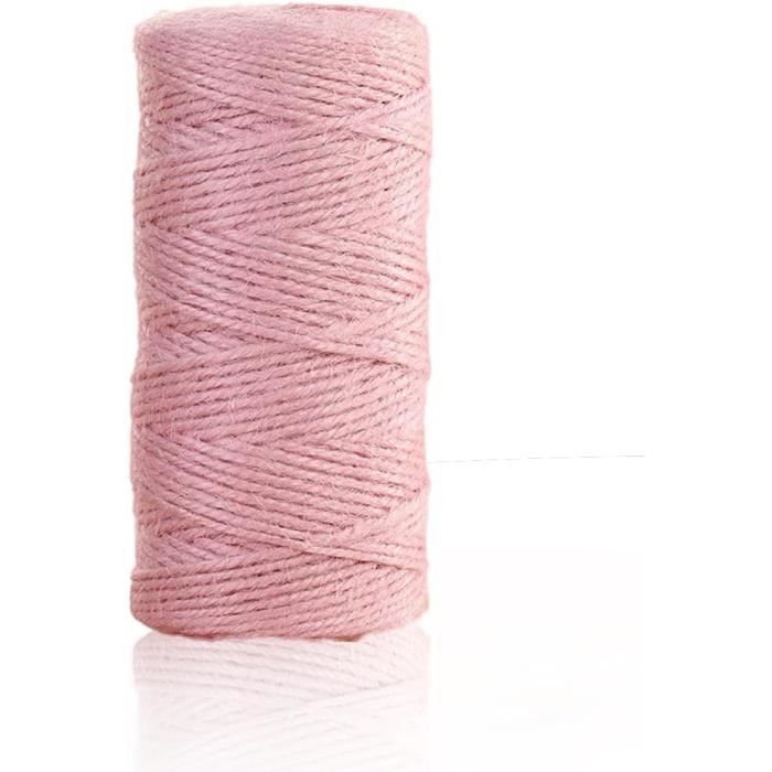 Ficelle De Jute Naturelle Verte De 100 M, 3 Plis Pour Emballage Cadeau