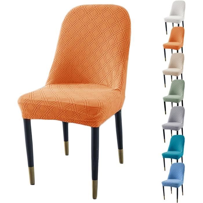 Housse De Fauteuil Extensible En Jacquard à Carreaux Highdi - Fermeture Éclair, Accoudoirs Bois - Protection Salon/Bureau (Beige)