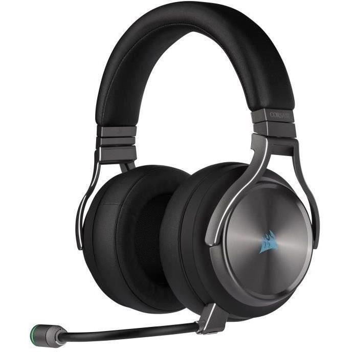 Casque Gamer - CORSAIR Virtuoso RGB Wireless SE - Gris Acier - Reconditionné, excellent état