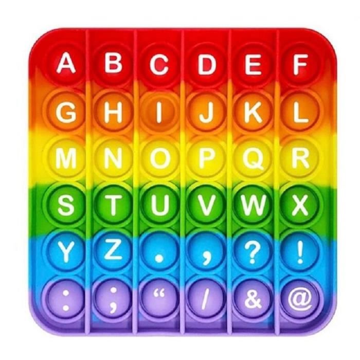 Gant De Bras I5UKO Arcenciel Anglais Alphabet Chiffres MSXF Fidget