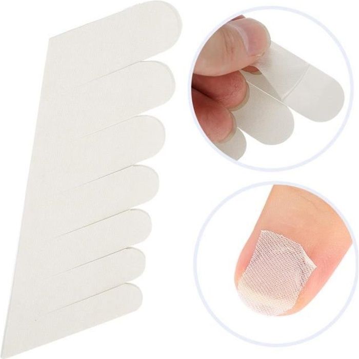 Ongles Bande Sticker Fibre de Soie Pansement Ongle Gel UV Extension Nail Art Tips Blanche, Lot