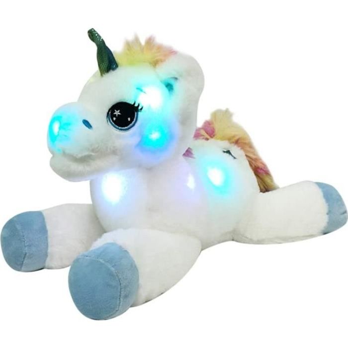 Peluche Licorne Enfants Cadeaux Coussin Doudou Animal Fluffy pour Fille  (Bleu) - Cdiscount Maison