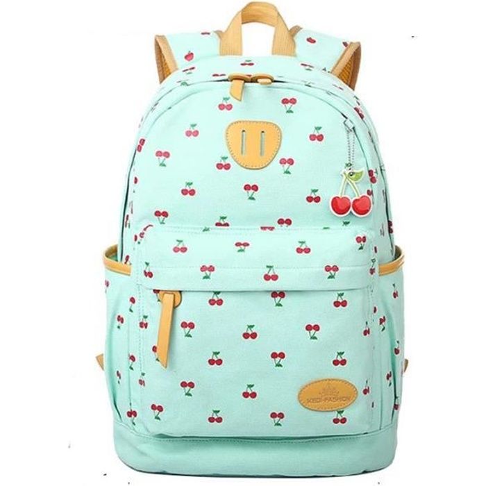 Cerise Cartable Fille Sac a dos scolaire Fille College Lycee Sac a bandouliere Sac de Voyage Pique nique Vert Cdiscount Bagagerie Maroquinerie