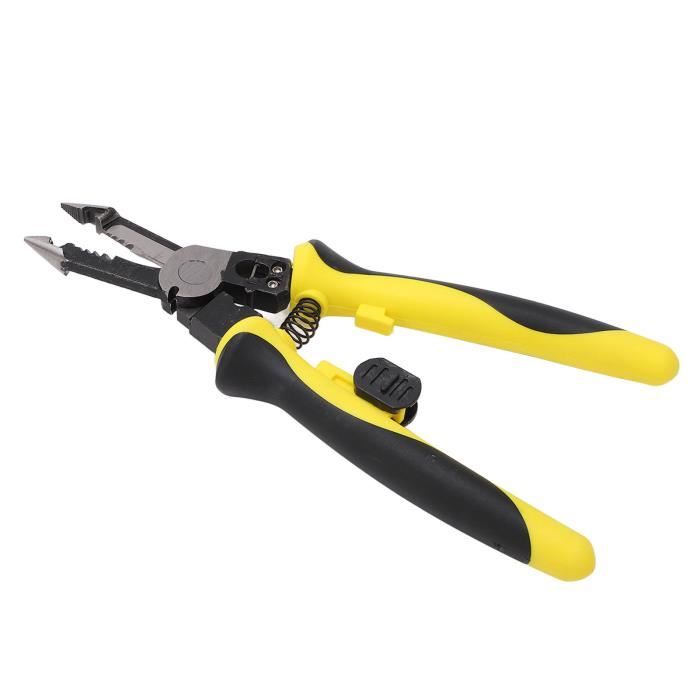 Pince à Dénuder Électrique 2 En 1 - Outil Automatique Dénudage Câbles 0.03-10mm² Avec Coupe-Fil Et Mâchoires Auto-Réglables