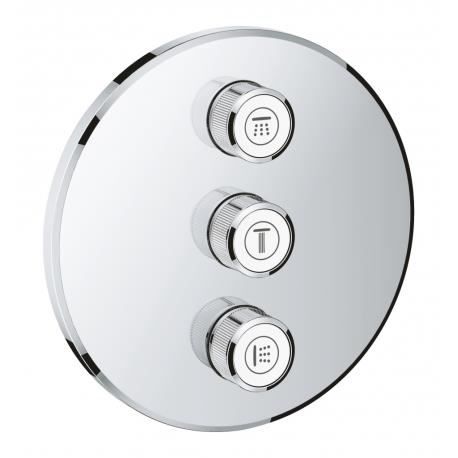 Grohtherm SmartControl Panneau de contrôle 3 sorties, chromé (29122000 ...