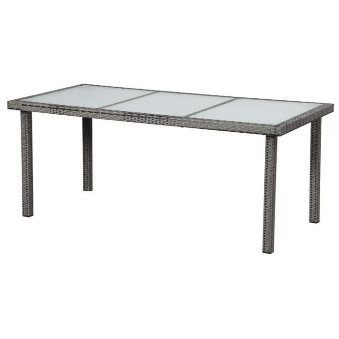 Table De Jardin St Tropez 8 Florida 180 X 90 X 74 Cm Gris