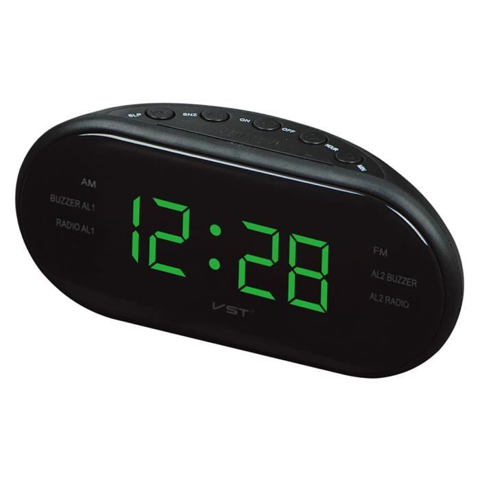 Réveil LCD Vertical Bleu - London Clock Company - Modèle 255/4420
