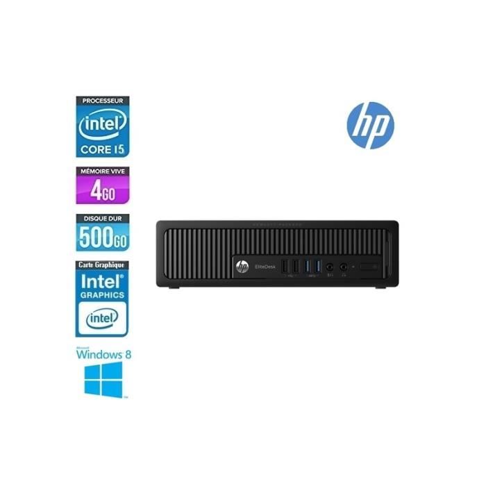 HP ELITEDESK 800 G1USDT CORE I5 4590T 2.0Ghz Noir Reconditionné - Hewlett-Packard reconditionné disponible sur Cdiscount Seconde Vie