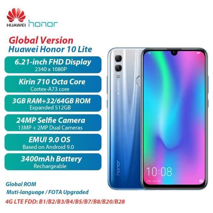 Honor 10 Lite 3+32Go Sky Blue Smartphone 4G - Cdiscount Téléphonie