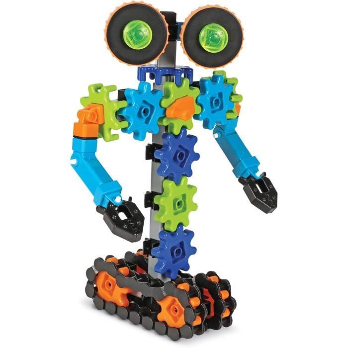 Learning Resources Robots En Mouvement – 116 Pièces – STEM – Engrenages – Dès 5 Ans – Construis Des Robots Qui Bougent !