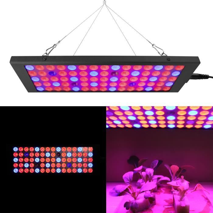 50W Lampe Led Horticole de Croissance Floraison lumière des plantes  ultra-mince 75-LED Lampe de Plante Spectre complet - Cdiscount Jardin