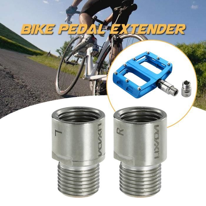 Lixada Velo Pedale Extendeurs Gauche Droite Adaptateurs Pedales Entretoises 9 16 Pouces 1 Cdiscount Sport