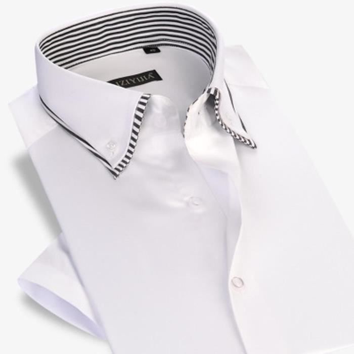 chemise homme double col