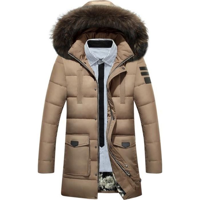 doudoune longue homme pas cher