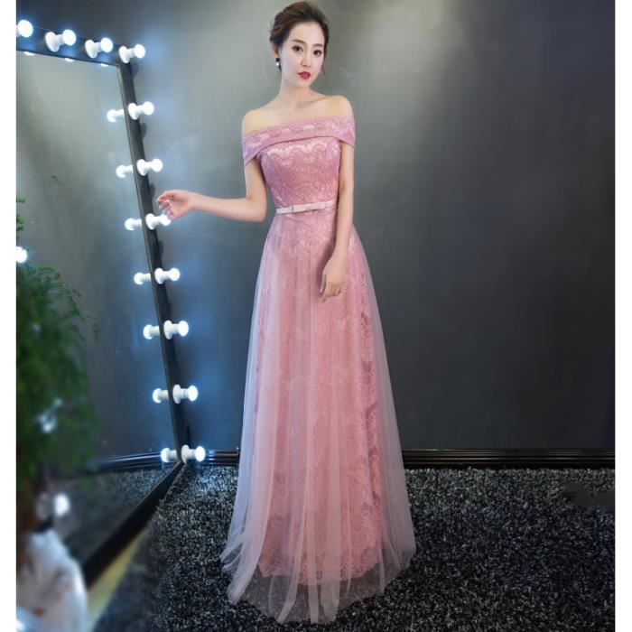 Robe Longue Tulle Pour Ceremonie Mariage Cocktail Soiree Fard Rose Wk687 Fard Rose Achat Vente Robe De Ceremonie Cdiscount