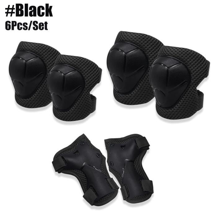 Coudières Anti-choc Protections Genoux-coudes Sport - Pour Moto, Vélo, Skate - Noir Genouillères Sport