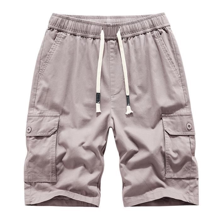 Short Cargo Homme En Coton élastique - Multi-poches, Coupe Ample - Pour Travail, Randonnée, Pêche, Militaire - Taille Grande Disponible - 2