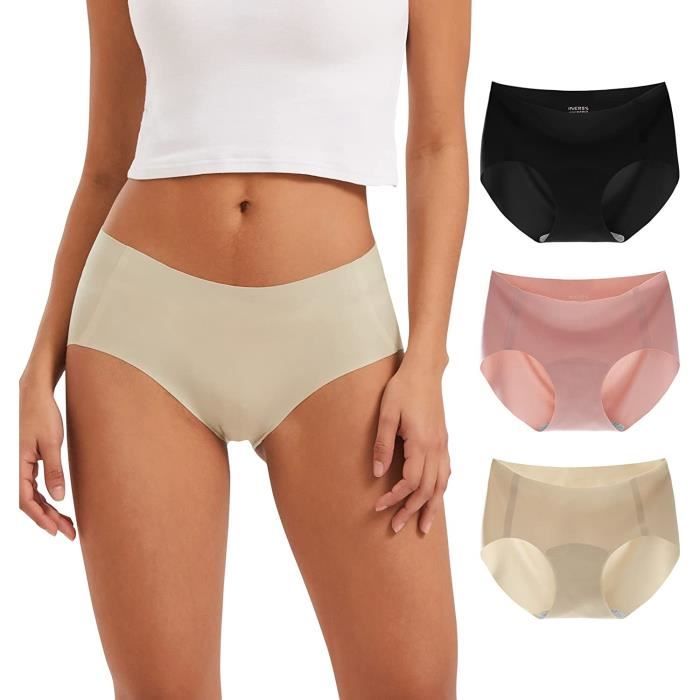 INNERSY Culotte Femme Coton Stretch sous Vetement Dentelle Sexy