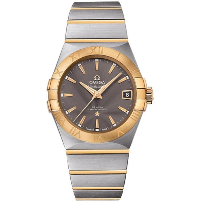 OMEGA HOMME 38MM BRACELET ACIER BICOLORE AUTOMATIQUE MONTRE 12320382106001  - Cdiscount Bijouterie