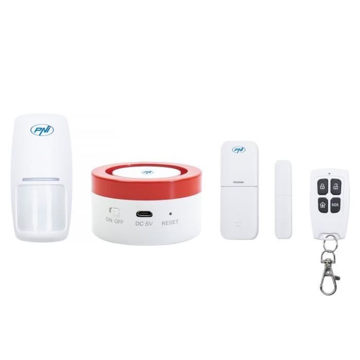 Système d'alarme GSM, Mini système d'alarme sans Fil Intelligent de sécurité à la Maison de