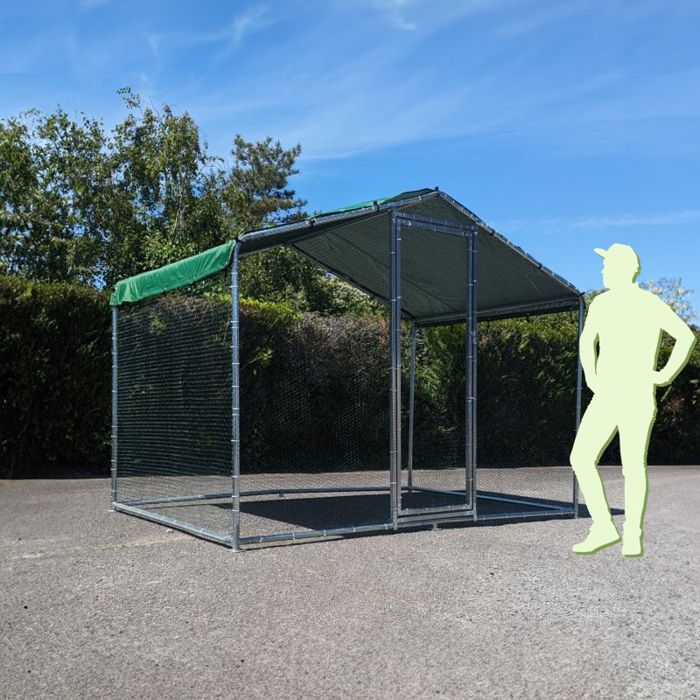 Meilleurs prix pour Parc À Poules - 6m² Ø38mm 2x3x2,25m - Acier Galvanisé