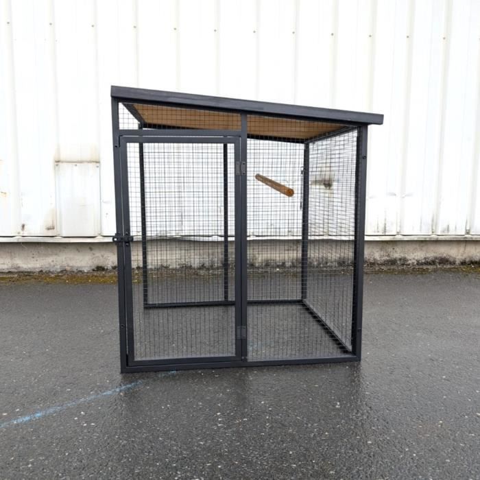 Comparer les prix de Extension Parc Grillagé Poulailler Padoue Châssis Acier Toit Shingle