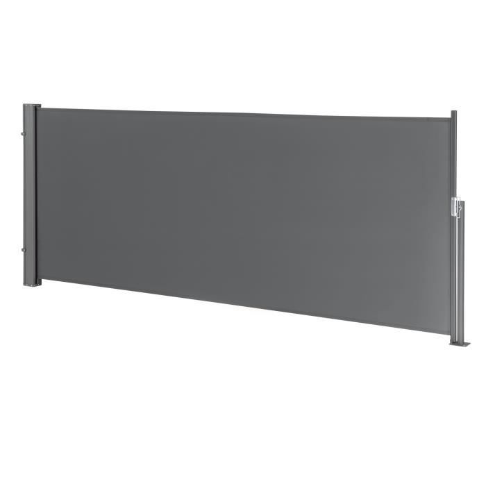 Brise-vue Store latéral 140 x 300 cm pour extérieur Gris
