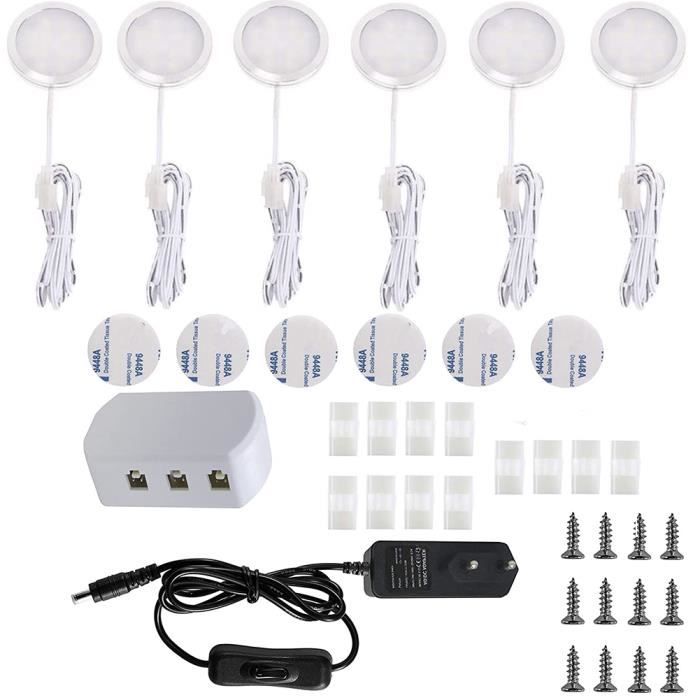 GlobalTone Lumière LED sous armoire avec support 6500k, 5W, DC12V, Blanc main image 1