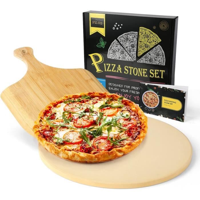 iiuo Pierre à pizza carrée en céraique 33 x 33 c | Pierre de