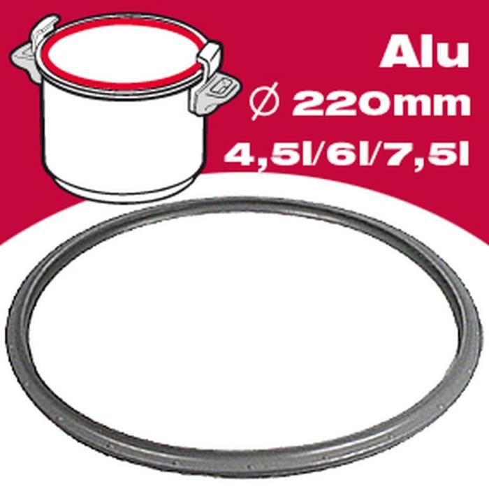 SEB Joint autocuiseur resistal 792728 4,5-6-7,5L Ø22cm gris - Cdiscount  Maison
