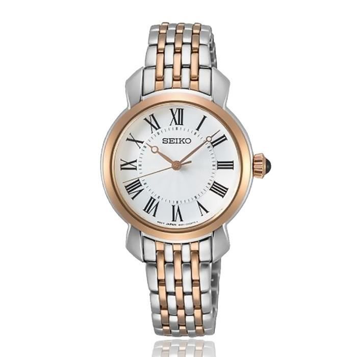 Bracelet acier femme - SEIKO - Montre femme Seiko classique acier