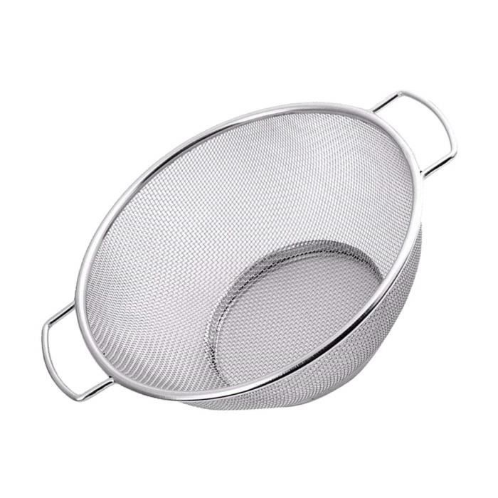tamis passoire fine maille en acier inoxydable accessoire de cuisine durable 22cm cdiscount maison